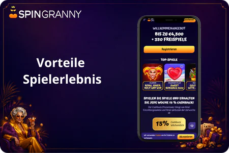 Vorteile  Spielerlebnis SpinGranny