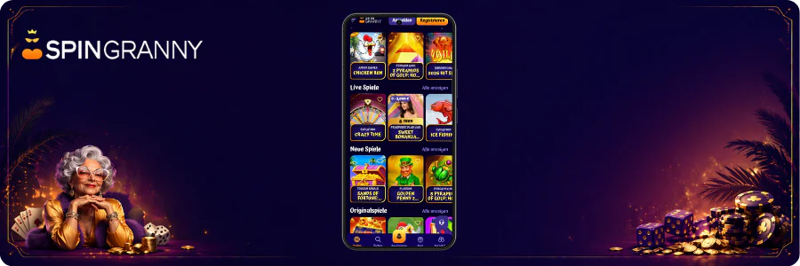 Das Spielerlebnis im Spingranny Casino